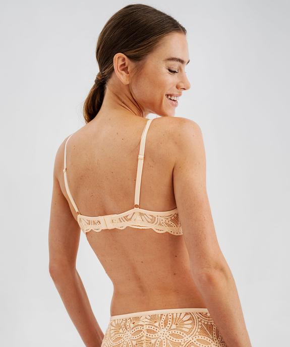 Soutien-gorge corbeille en dentelle et satin femme vue2 - GEMO(HOMWR FEM) - GEMO