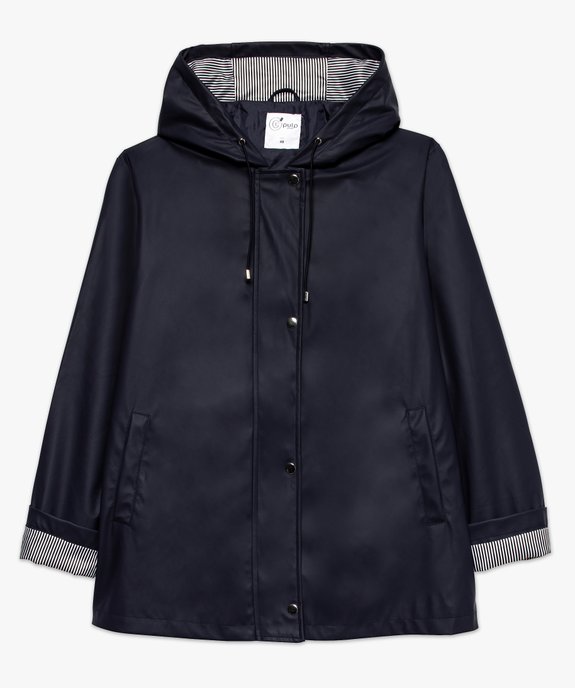 Veste imperméable femme avec capuche vue4 - GEMO (G TAILLE) - GEMO