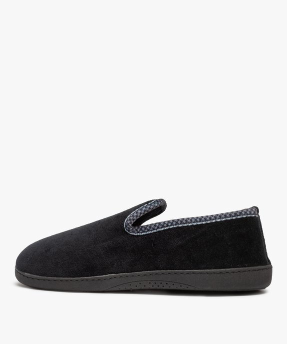 Chaussons homme style charentaises en velours - Isotoner vue3 - ISOTONER - GEMO