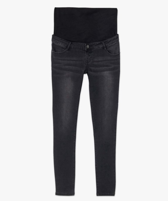 Jean de grossesse slim 4 poches avec bandeau jersey vue4 - GEMO (MATER) - GEMO