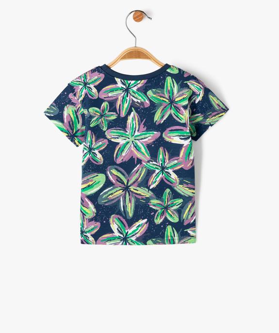 Tee-shirt manches courtes à motifs fleuris bébé vue3 - GEMO 4G BEBE - GEMO
