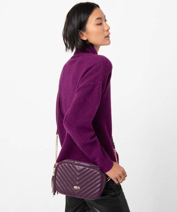 Sac femme matelassé uni à bandoulière vue1 - GEMO (ACCESS) - GEMO