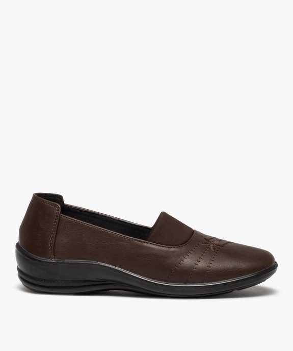 Mocassins femme confort extralégers à tige unie vue1 - GEMO (CONFORT) - GEMO