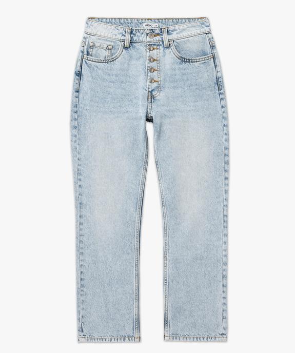 Jean 7/8ème coupe Straight taille haute femme vue4 - GEMO 4G FEMME - GEMO