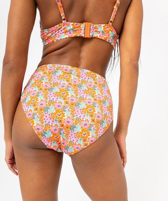 Bas de maillot de bain à motifs fleuris femme vue2 - GEMO 4G FEMME - GEMO