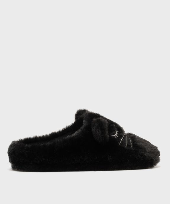 Chaussons fourrés forme mules à motif et détails en relief femme vue1 - GEMO(HOMWR FEM) - GEMO