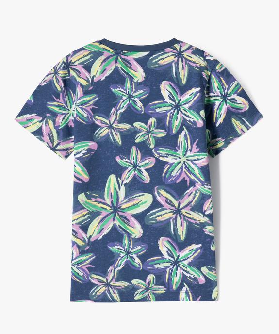 Tee-shirt manches courtes à motifs garçon vue3 - GEMO (ENFANT) - GEMO