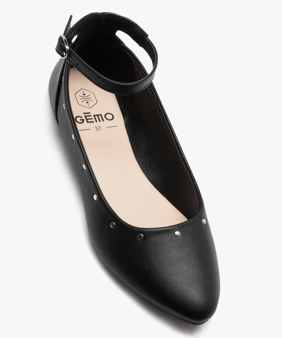 Ballerines femme unies à bout pointu et clous métalliques  vue5 - GEMO(URBAIN) - GEMO
