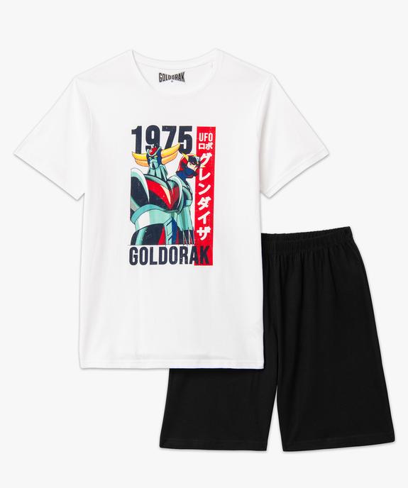 Pyjashort en coton imprimé homme - Goldorak vue4 - MINECRAFT - GEMO