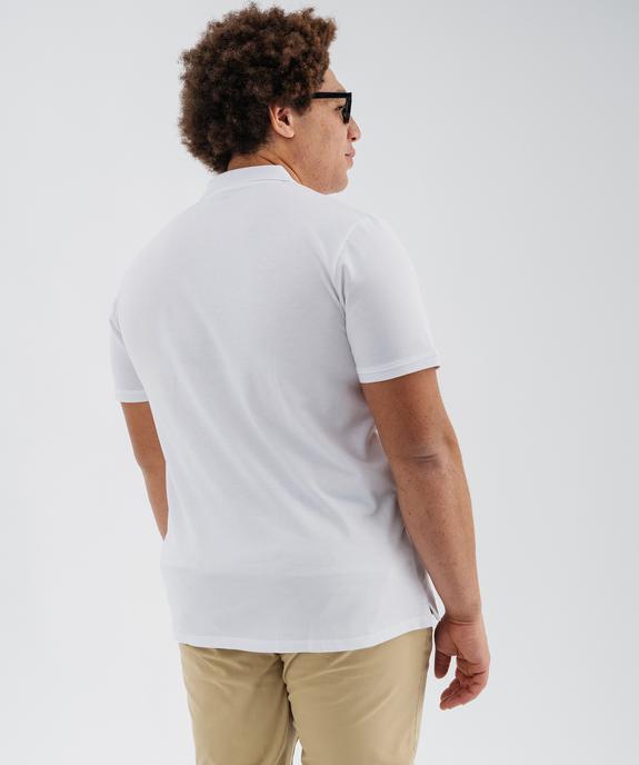 Polo à manches courtes en maille piquée homme vue14 - GEMO 4G HOMME - GEMO