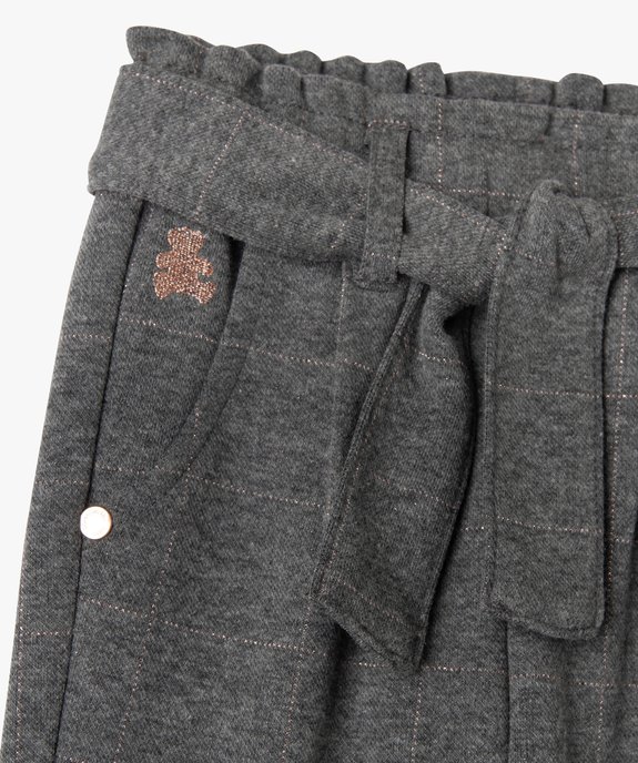 Pantalon en maille aspect flanelle bébé fille - LuluCastagnette vue2 - LULUCASTAGNETTE - GEMO