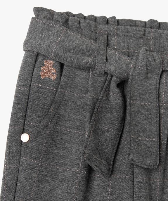 Pantalon en maille aspect flanelle bébé fille - LuluCastagnette vue2 - LULUCASTAGNETTE - GEMO