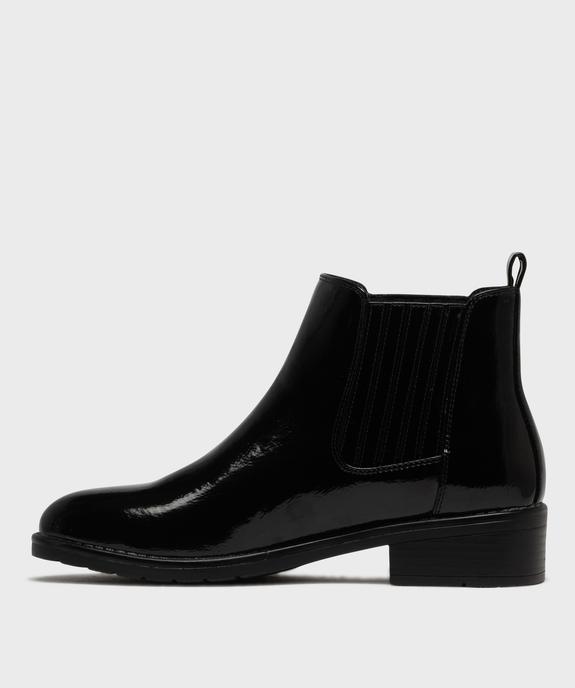 Boots Chelsea vernis femme - Valentina Baldano vue3 - VALENTINA BALDA - GEMO