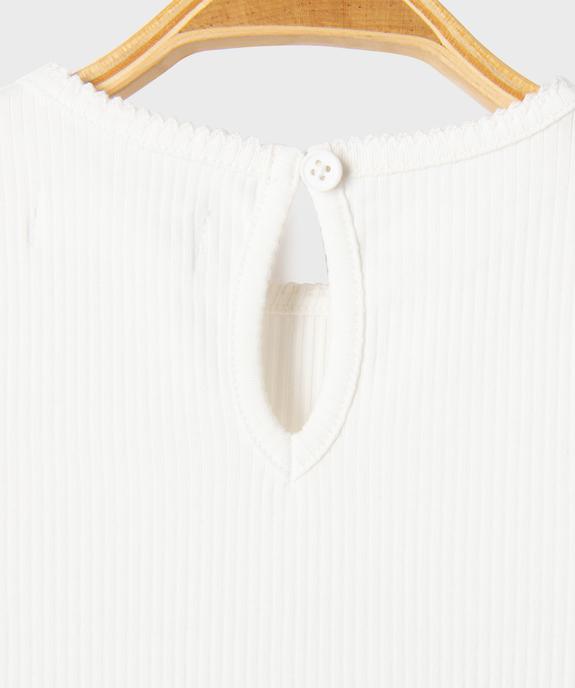 Tee-shirt manches longues en maille côtelée bébé fille vue2 - GEMO 4G BEBE - GEMO