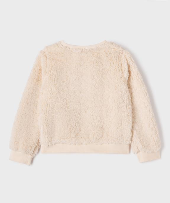 Sweat en maille sherpa spécial Noël avec motif Stitch fille - Disney vue3 - LILO & STITCH - GEMO