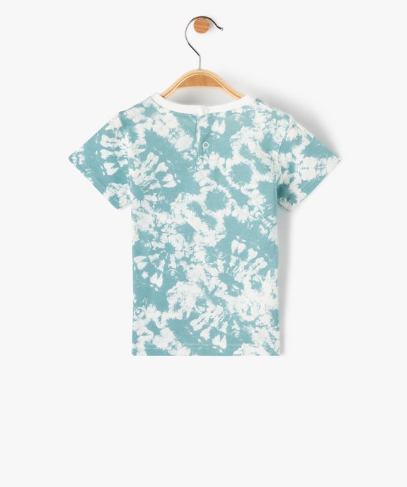 Tee-shirt bébé garçon à manches courtes tie-and-dye vue3 - GEMO 4G BEBE - GEMO