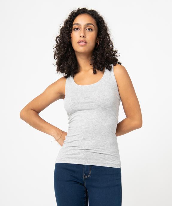 Débardeur femme uni col rond vue1 - GEMO(FEMME PAP) - GEMO
