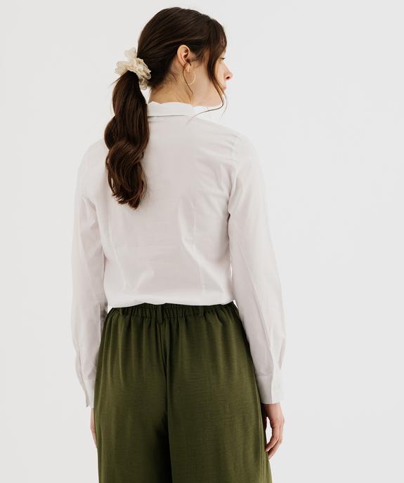 Chemise cintrée en coton stretch femme vue4 - GEMO(FEMME PAP) - GEMO