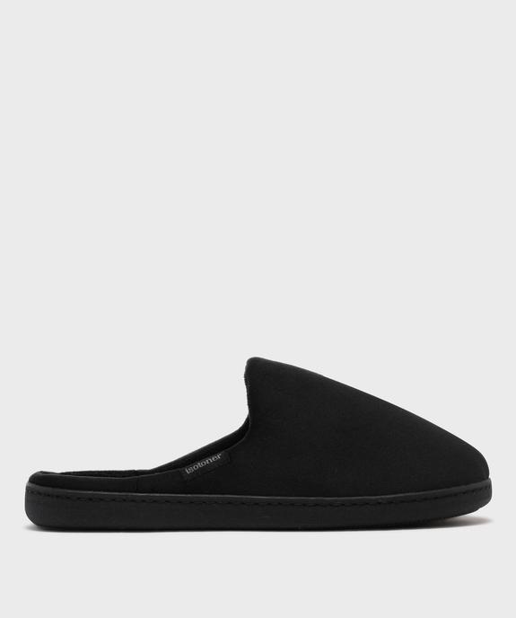 Chaussons mules en velours avec semelle tartan homme - Isotoner vue1 - ISOTONER - GEMO