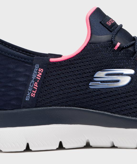 Baskets en mesh faciles à enfiler femme Slip ins Summits - Skechers vue6 - SKECHERS - GEMO