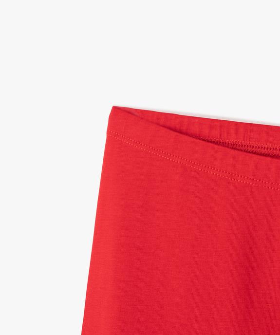 Legging court cycliste uni fille vue5 - GEMO 4G FILLE - GEMO