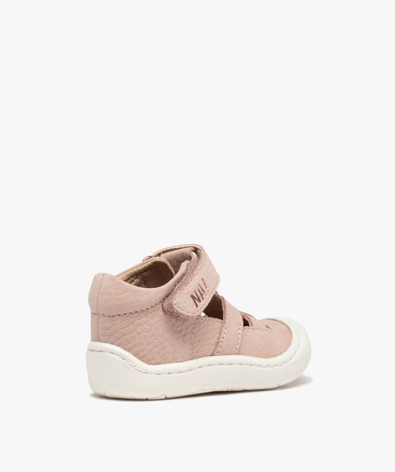 Sandales premiers pas bébé fille en cuir – NA! vue4 - NA! - GEMO