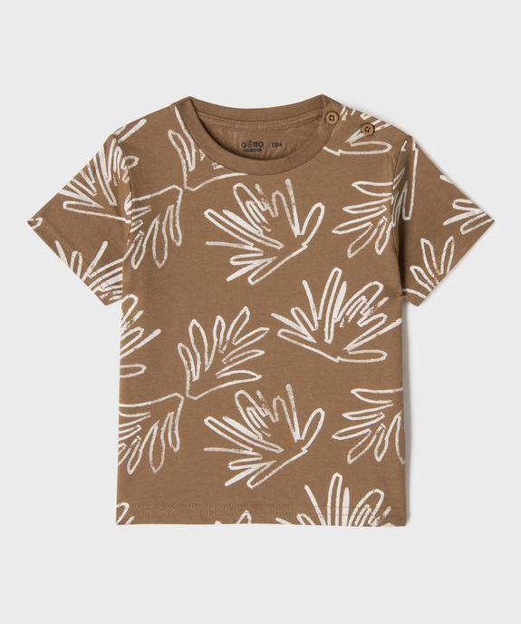 Tee-shirt manches courtes imprimés bébé garçon (lot de 2) vue3 - GEMO(BEBE DEBT) - GEMO