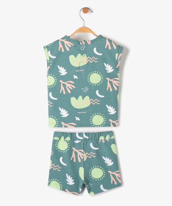 Ensemble bébé garçon 2 pièces : short + débardeur imprimé vue4 - GEMO(BEBE DEBT) - GEMO