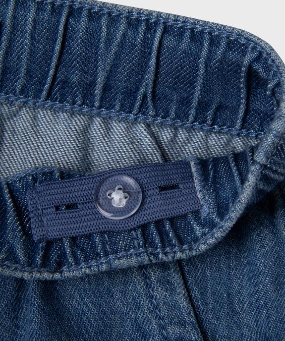 Bermuda en jean avec taille ajustable bébé garçon vue3 - GEMO(BEBE DEBT) - GEMO
