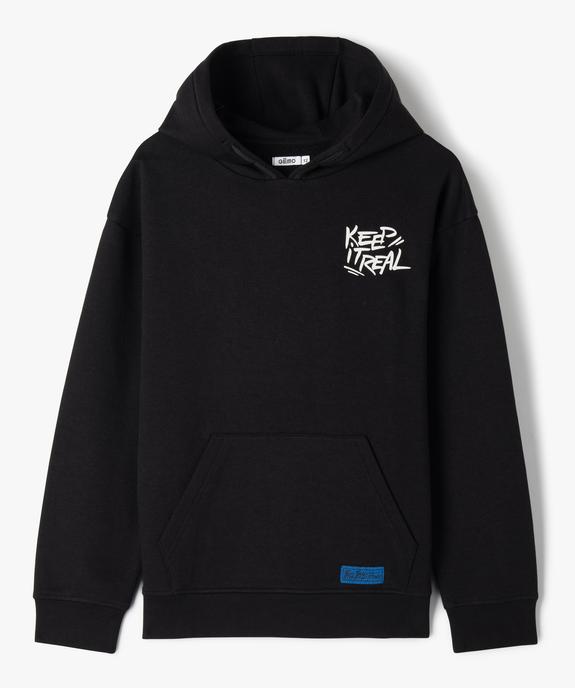 Sweat à capuche au look streetwear garçon vue1 - GEMO (JUNIOR) - GEMO