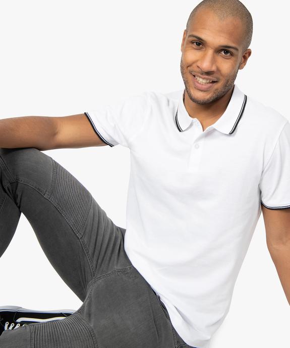 Polo homme à manches courtes 100% coton bio vue1 - GEMO (HOMME) - GEMO