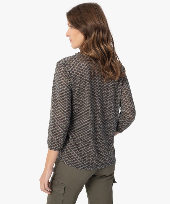 Tee-shirt femme à manches 3/4 vue3 - GEMO 4G FEMME - GEMO