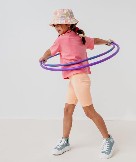 Legging court uni taille élastique fille vue6 - GEMO (ENFANT) - GEMO