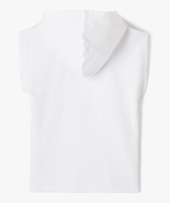 Sweat à capuche sans manches avec motif voiture garçon vue3 - GEMO (ENFANT) - GEMO