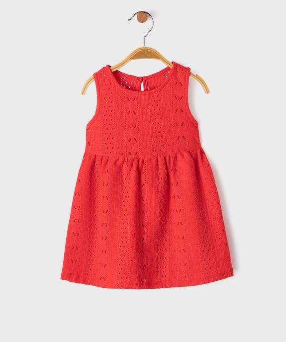 Robe sans manches en maille ajourée bébé fille vue1 - GEMO(BEBE DEBT) - GEMO
