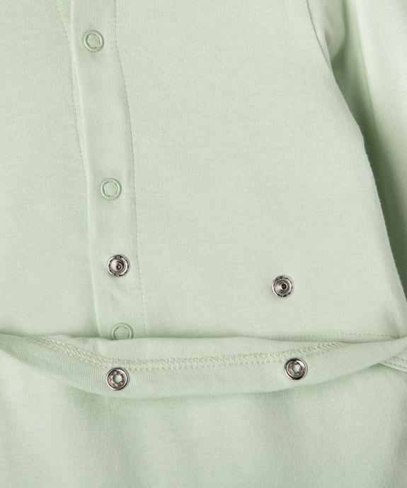 Pyjama en coton avec motif poitrine bébé fille vue3 - GEMO(BB COUCHE) - GEMO