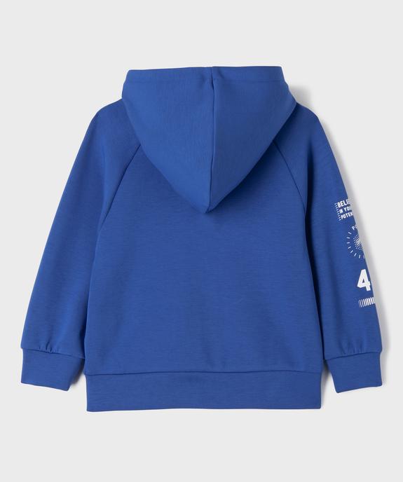 Sweat de sport zippé à capuche garçon vue4 - GEMO (ENFANT) - GEMO