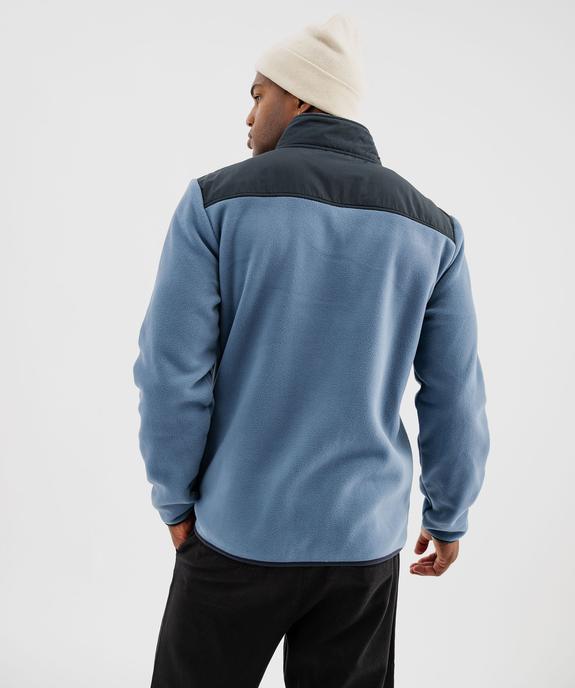 Sweat zippé en polaire avec col montant homme - Roadsign vue4 - ROADSIGN G4G - GEMO