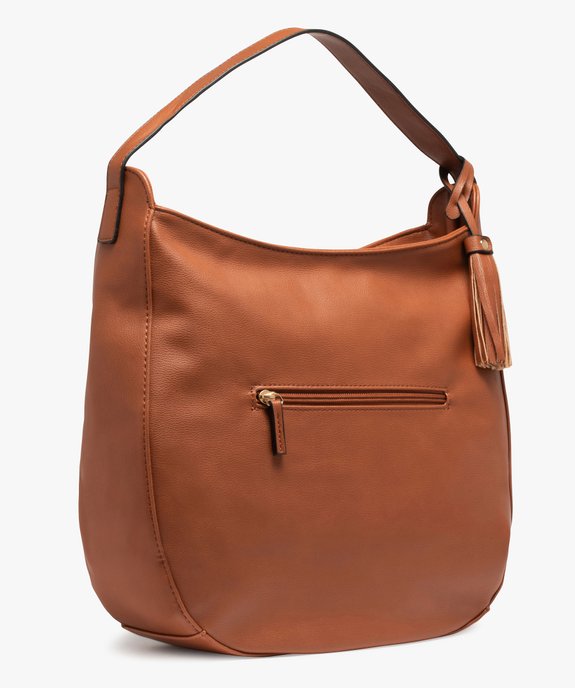 Sac femme avec lacets sur l’avant et pampille amovible vue2 - GEMO (ACCESS) - GEMO