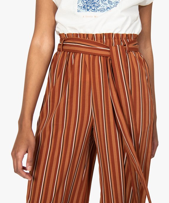 Pantacourt femme large et fluide vue6 - GEMO(FEMME PAP) - GEMO