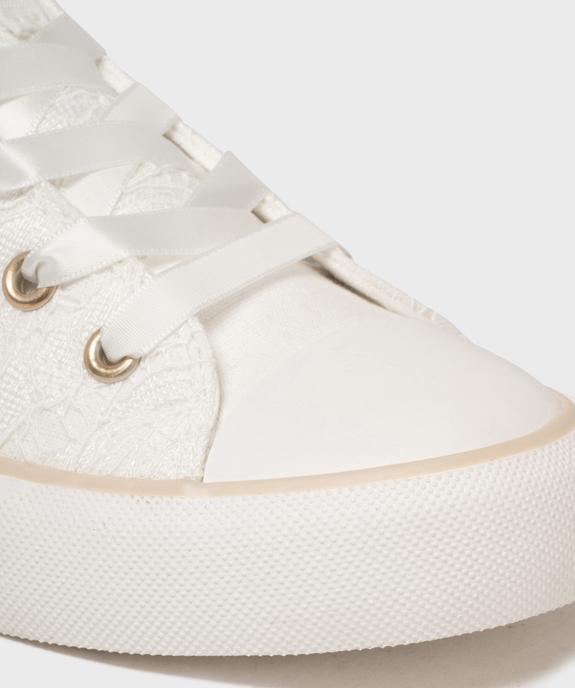 Baskets montantes en toile brodée femme - Follow Me vue6 - FOLLOW ME - GEMO