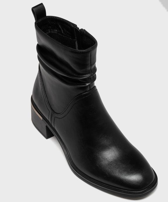 Bottines avec tige effet drapé femme - Valentina Baldano vue5 - VALENTINA BALDA - GEMO