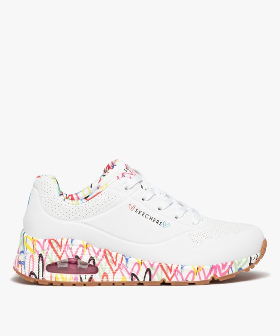 Baskets femme imprimées cœurs à semelle bulle d'air - Skechers X James Goldcrown vue1 - SKECHERS - GEMO