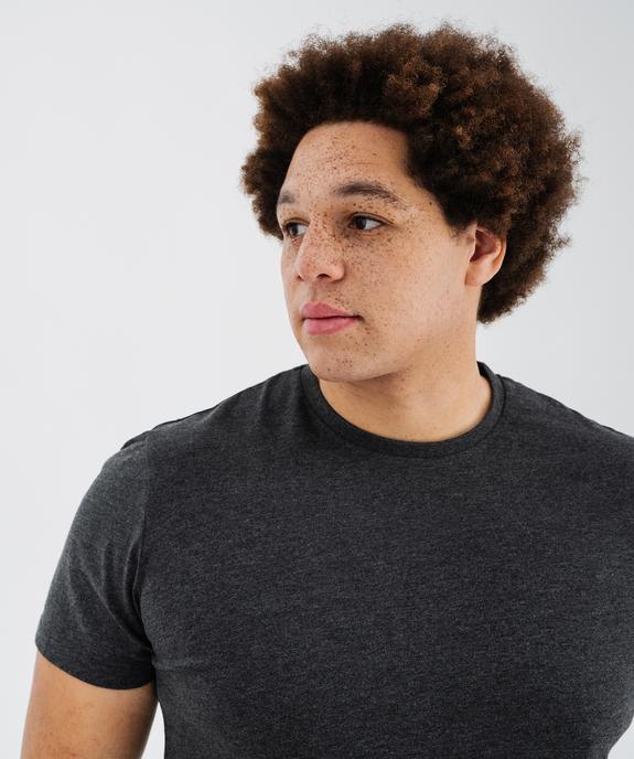 Tee-shirt manches courtes et col rond homme vue2 - GEMO 4G HOMME - GEMO