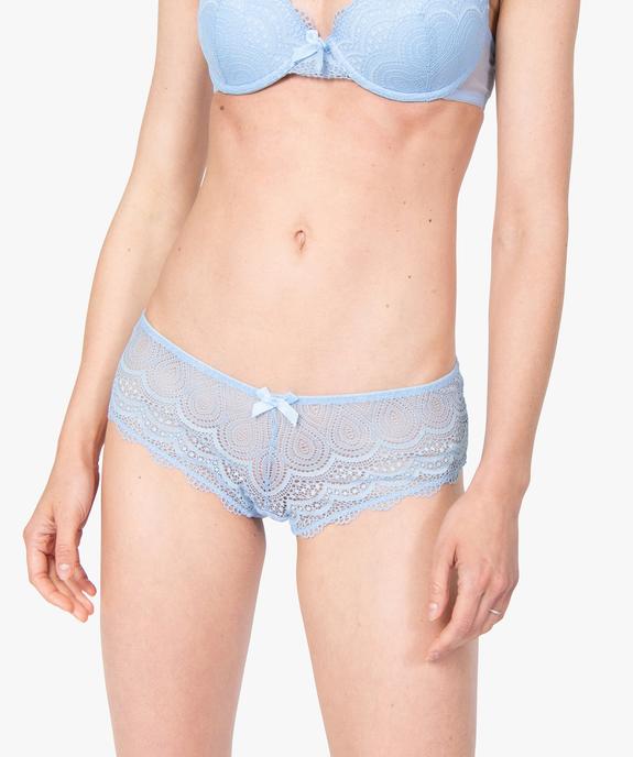 Shorty en dentelle et tulle femme (lot de 2) vue1 - GEMO(HOMWR FEM) - GEMO