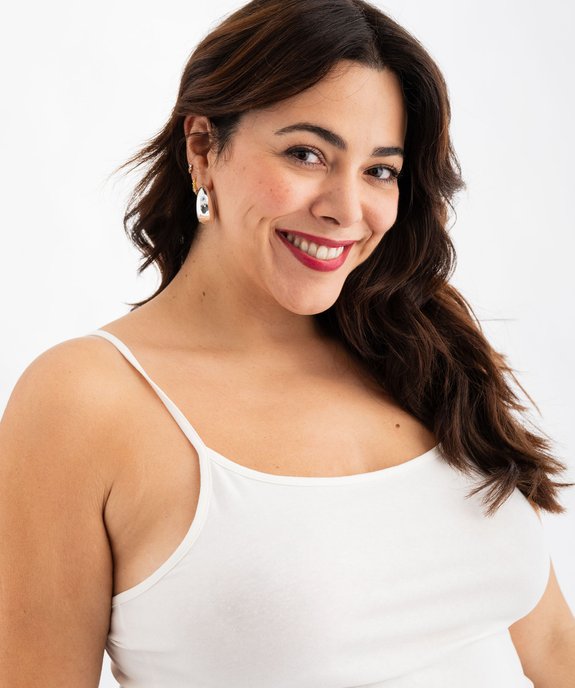 Débardeur femme grande taille uni à fines bretelles  vue6 - GEMO 4G GT - GEMO