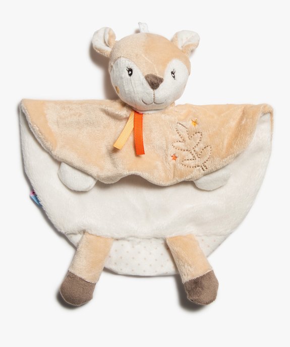 Doudou plat bébé multi-matières avec tête de biche– Sucre d’Orge vue1 - SUCRE D'ORGE - GEMO
