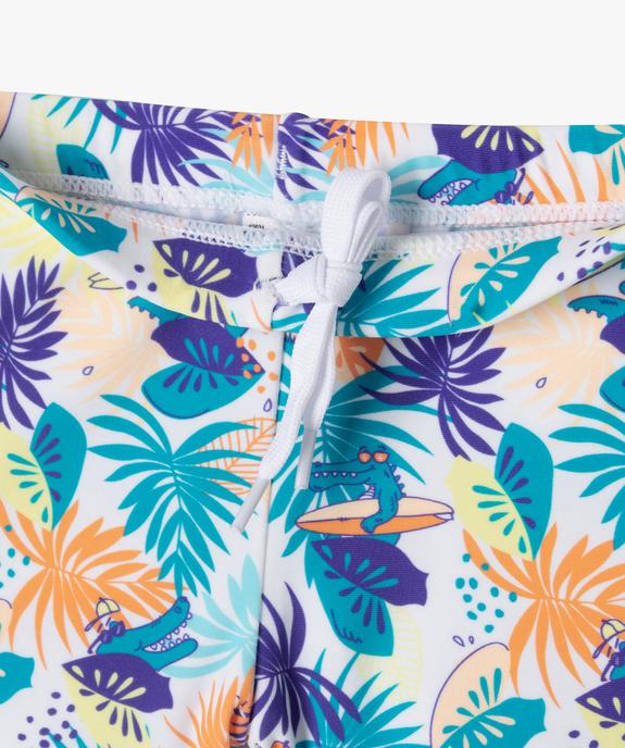 Maillot de bain boxer à motifs exotiques garçon vue2 - GEMO 4G GARCON - GEMO