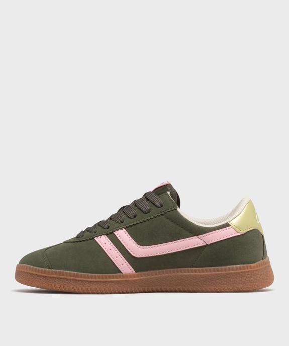Baskets à lacets avec empiècements scintillants femme - Ellesse vue3 - ELLESSE - GEMO