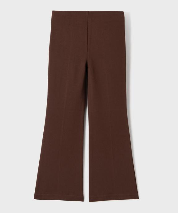 Pantalon en maille coupe flare fille vue3 - GEMO 4G FILLE - GEMO